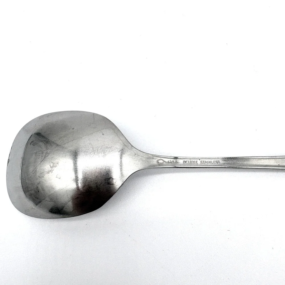 Oneida Deluxe Independence Stainless Steel Round Bowl/Cream Soup Spoon Qty 1